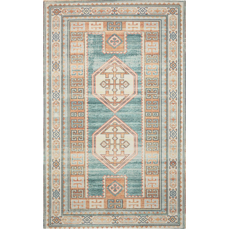 Joplin Teal/Green Area Rug & Reviews AllModern